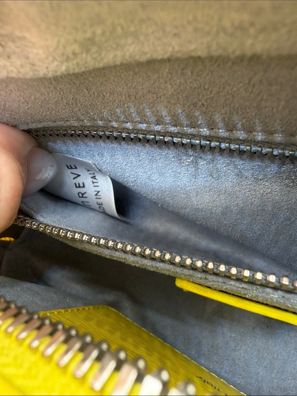 Senreve Yellow Leather Clutch/Pouch used *read - Picture 10 of 10